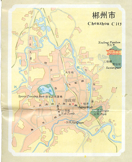 Chenzhou City Map
